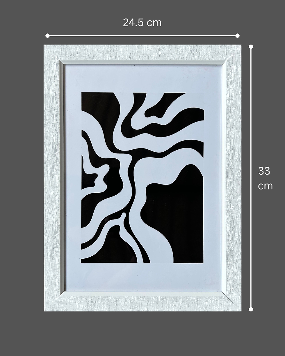 Thumbnail: Set of 3 Modern Abstract Art Wall Frames.