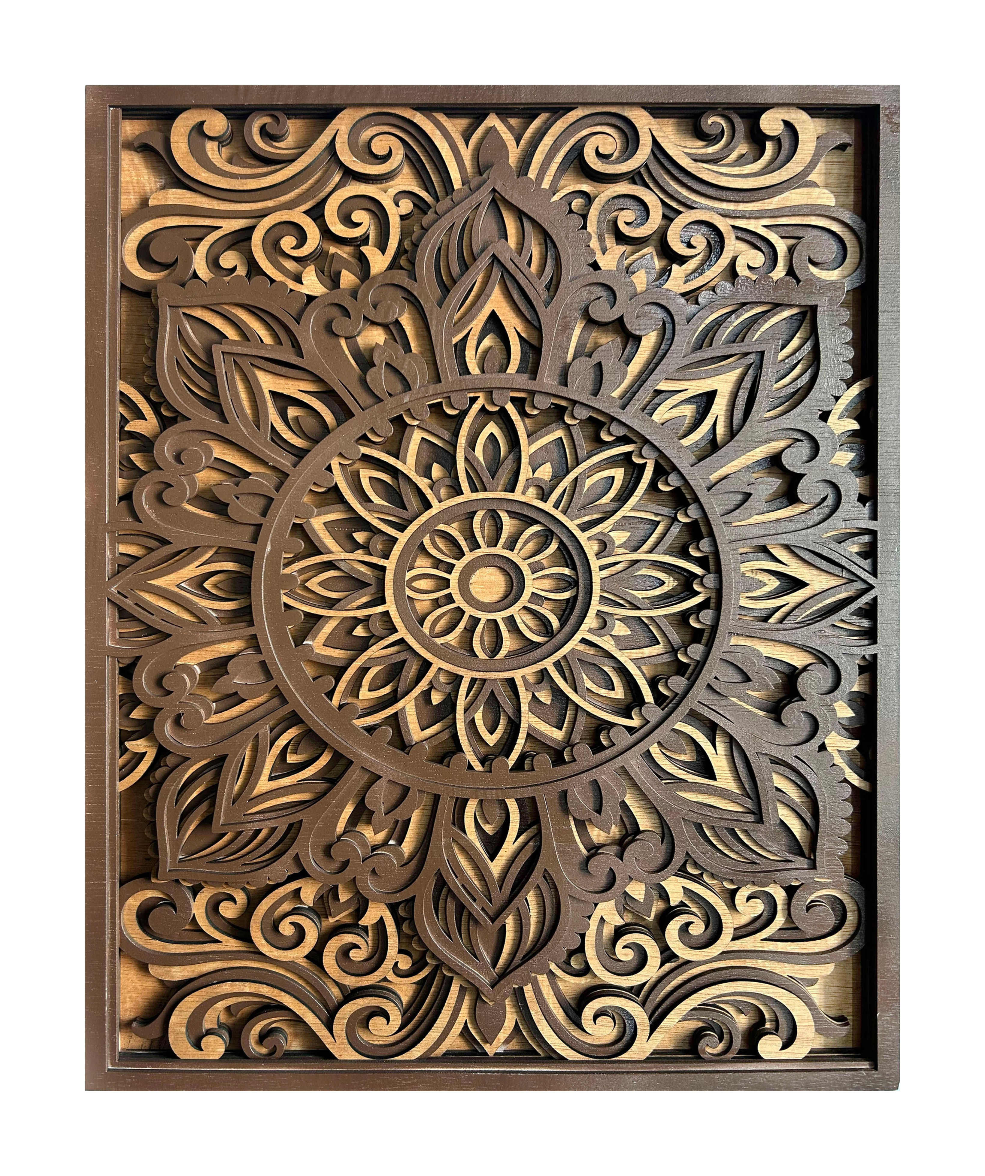 3D Laser cut Multi layer Mandala - 8 layers