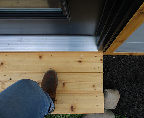 Front Step of one of our studio models