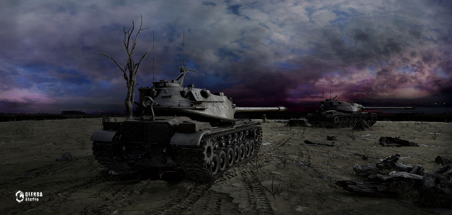 This is a 3D render of the US M103 Heavy Tank as designed by the vehicle design team of Glenda Studio, Vietnam. Glenda Studio specializes in providing the highest quality realistic 3D vehicles and weapons to top AAA game developers worldwide