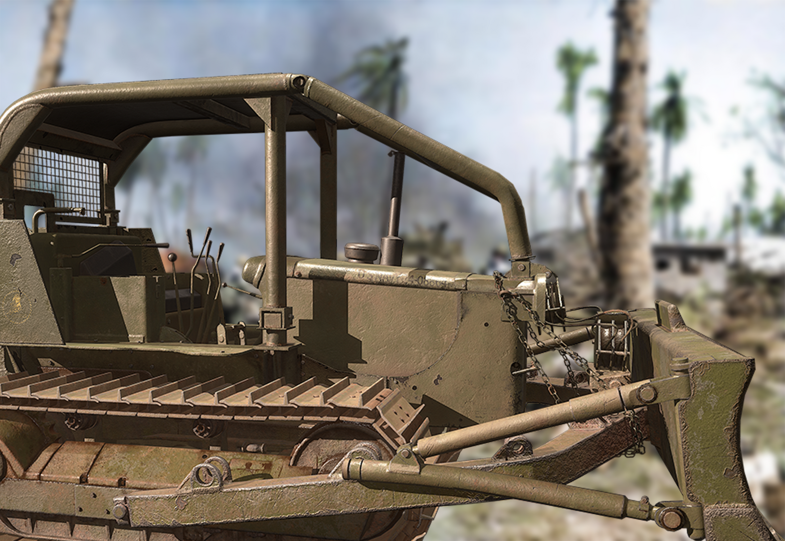 This is a 3D render of the WW2 Seabee Bulldozer inspired by the John Wayne Classic The Fighting Seabees. As modelled by the vehicle design team of Glenda Studio, Vietnam. Glenda Studio specializes in providing the highest quality realistic 3D vehicles and weapons to top AAA game developers worldwide