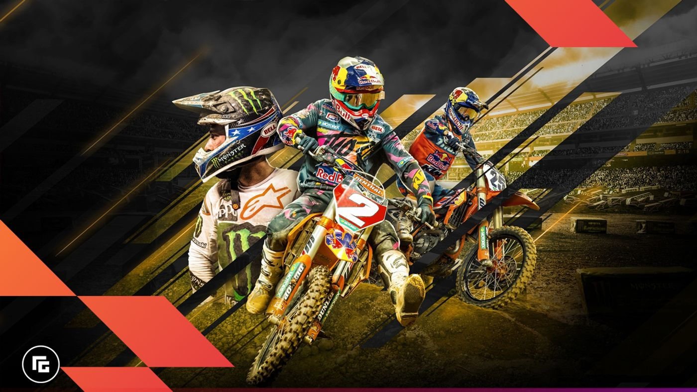 This image shows the incredible realistic detail on the full outfits (Boots, helmets, gloves and MX suits) worn by the riders in the video game Monster Energy Supercross 6 as modelled by Glenda Studio 3D art outsourcing, Vietnam