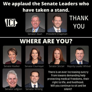 Iowa Senate Leaders...WHERE ARE YOU?