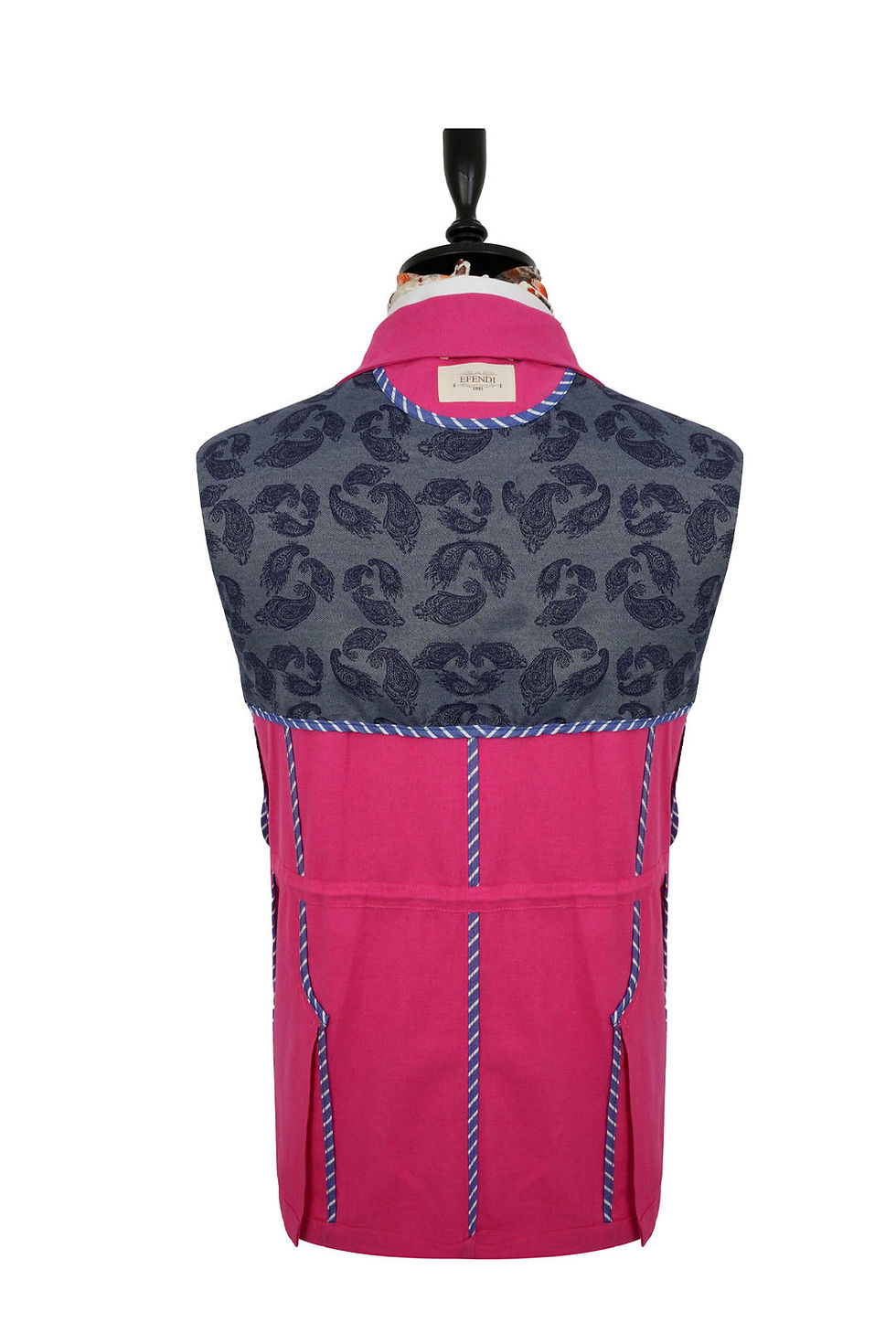 Thumbnail: Men's Safari Jacket Fushia Linen