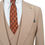 Thumbnail: Men's Suit Wide Peak Lapel Beige Pure Wool