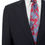 Thumbnail: Men's Suit Wide Notch Lapel Dark Navy Wool