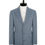 Thumbnail: Men's Coat Peak Lapel Wool Sky Blue