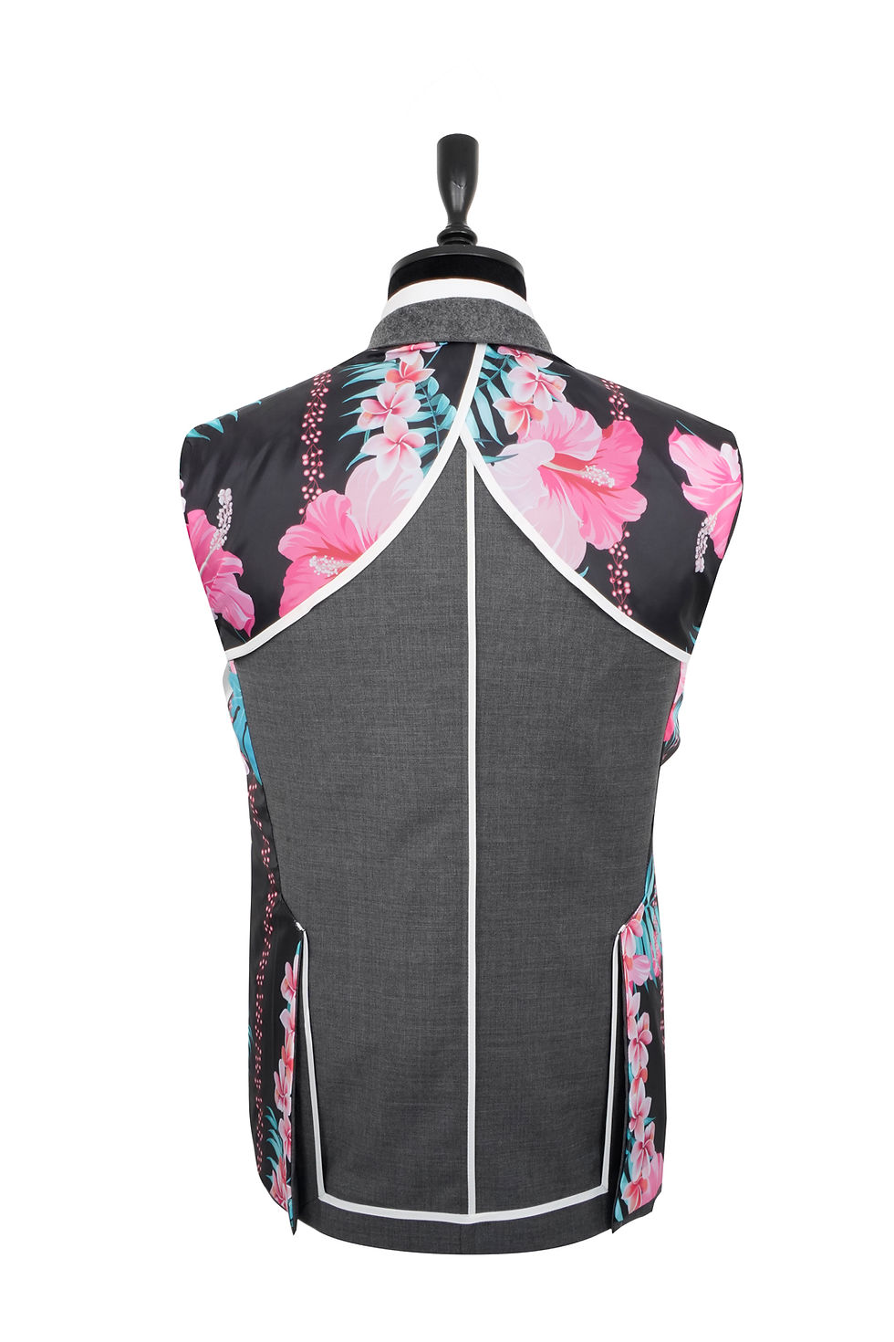 Thumbnail: Men's Blazer Jacket Dark Gray Pure Wool