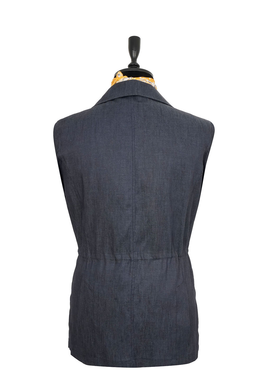 Thumbnail: Men's Safari Jacket Navy Tencel Fabric