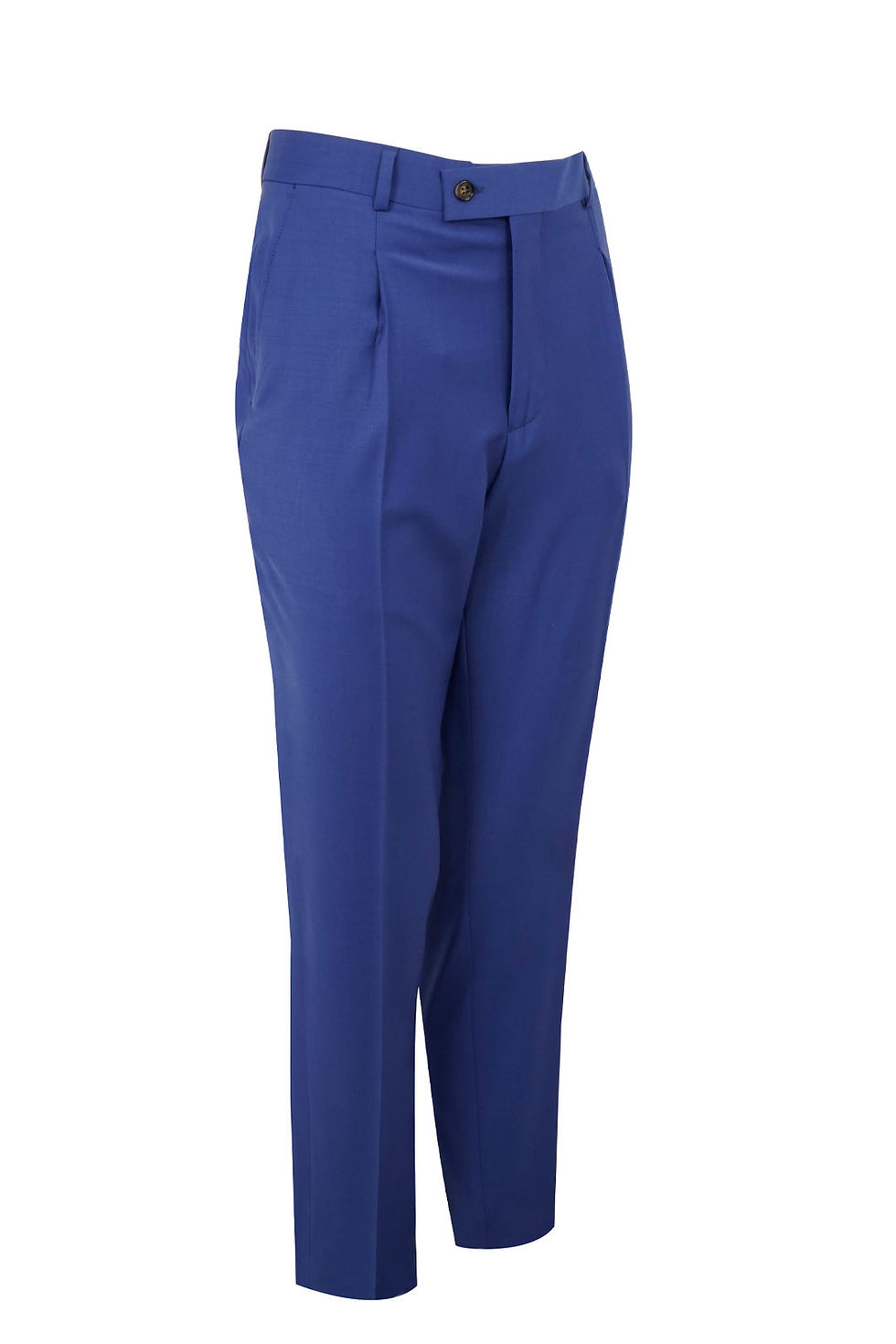 Thumbnail: Men's Suit Peak Lapel Blue Pure Wool