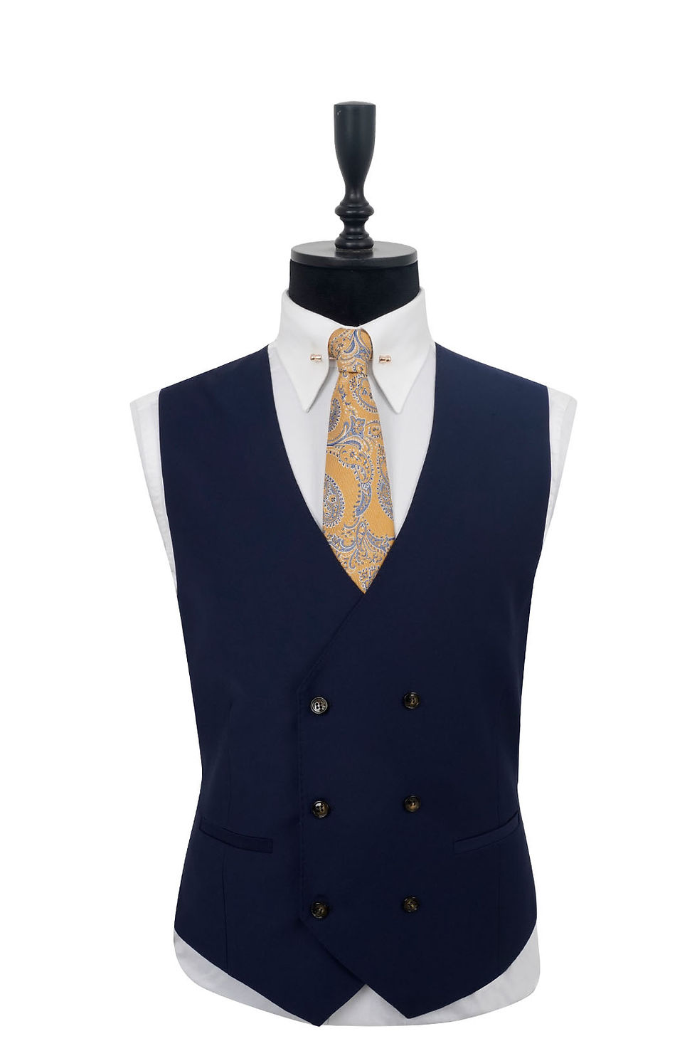 Thumbnail: Men's Suit Peak Lapel  Navy  Mix Wool