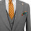 Thumbnail: Men's Suit Peak Lapel Grey Mix Wool