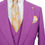 Thumbnail: Men's Suit Wide Peak Lapel Purple