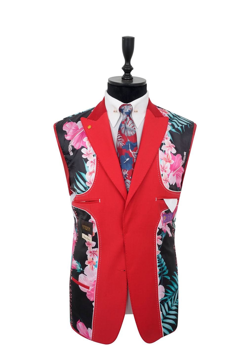 Thumbnail: Men's Wool Blazer Jacket Red