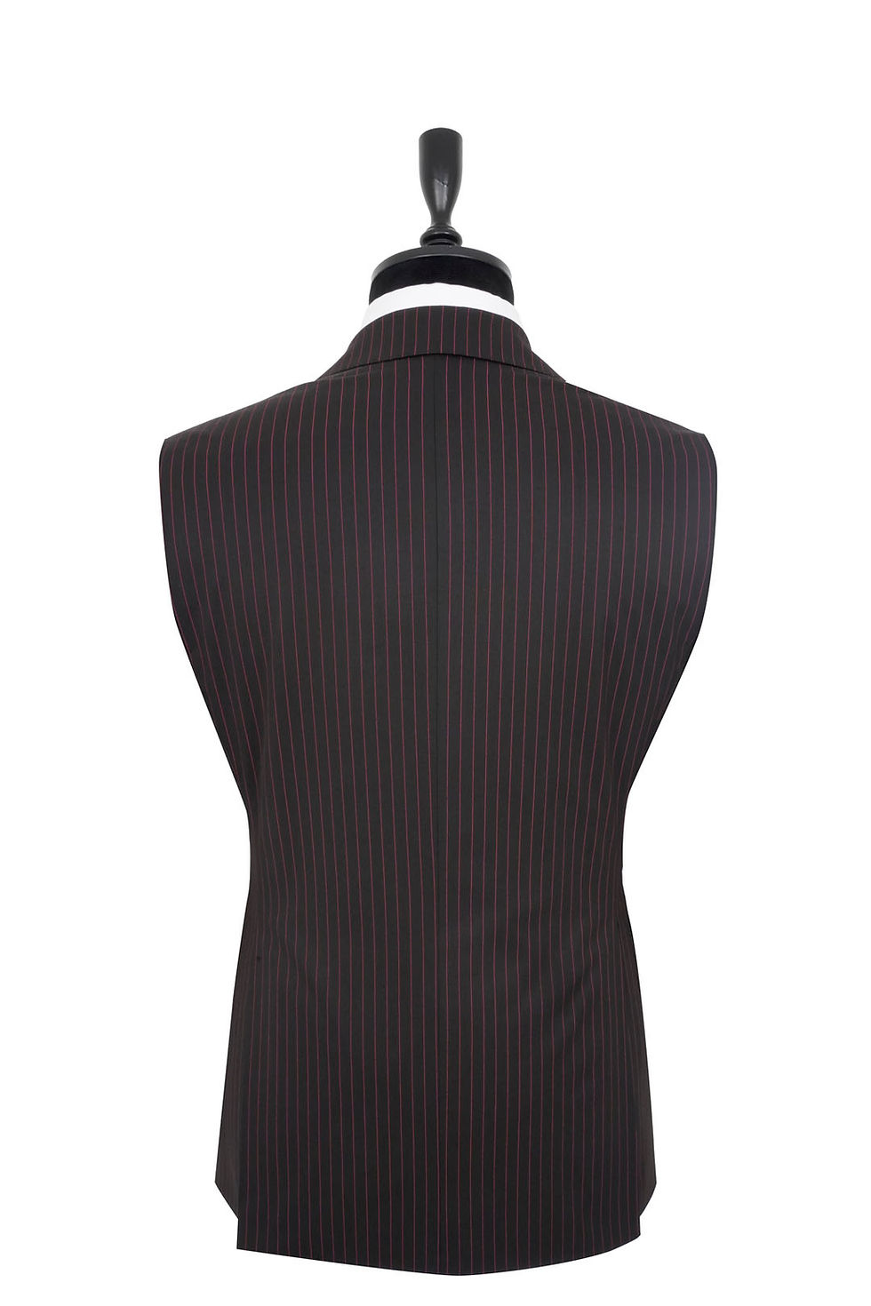 Thumbnail: Men's Double Breasted Suit Black-Red Striped