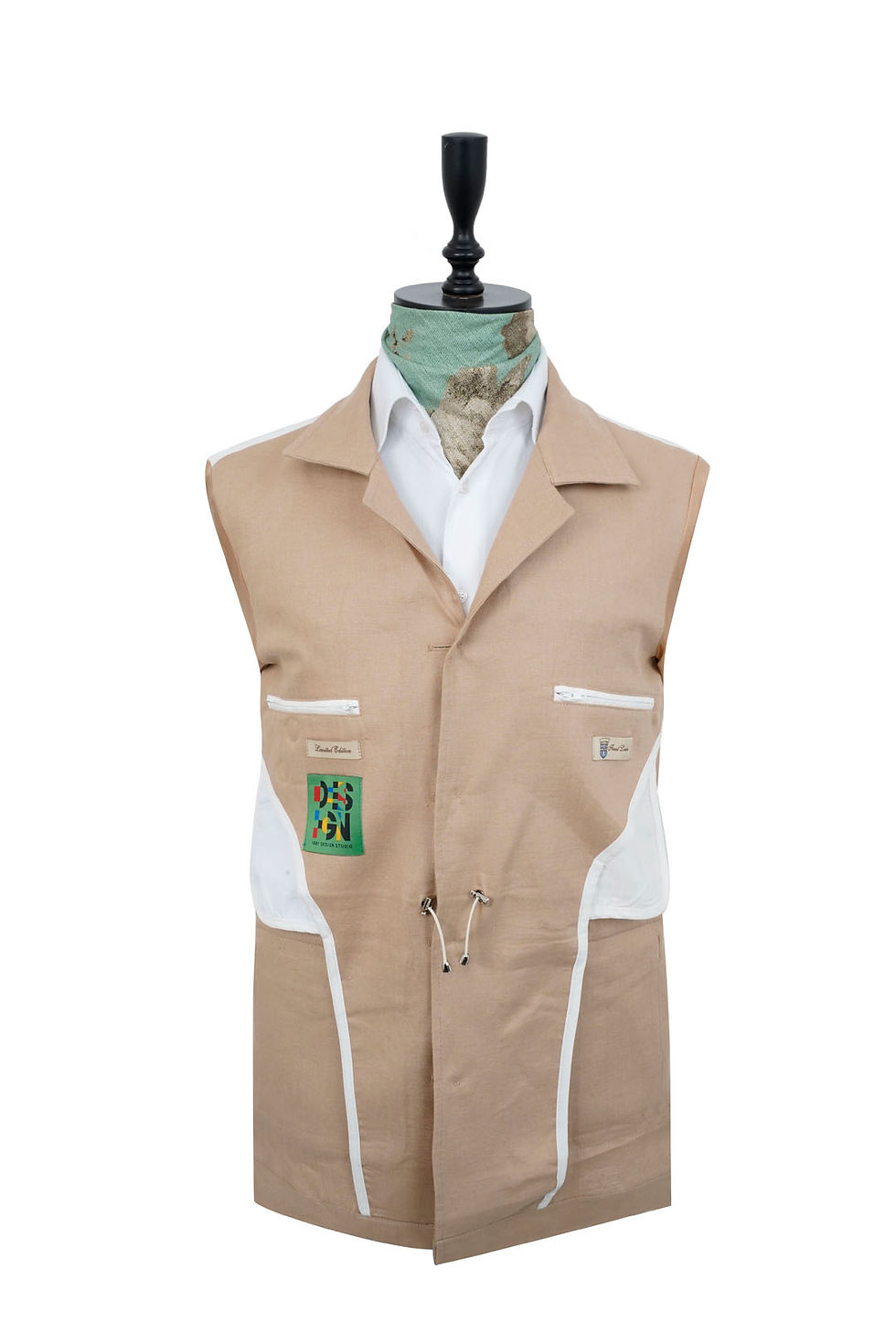 Thumbnail: Men's Safari Jacket Beige Linen