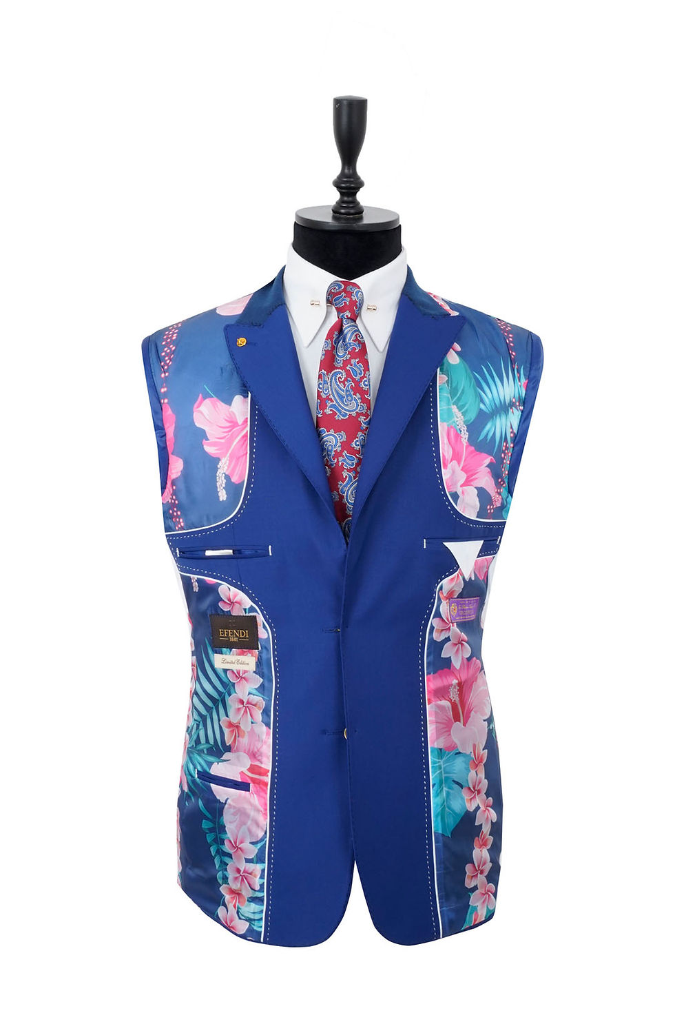 Thumbnail: Men's Blazer Jacket Navy Pure Wool