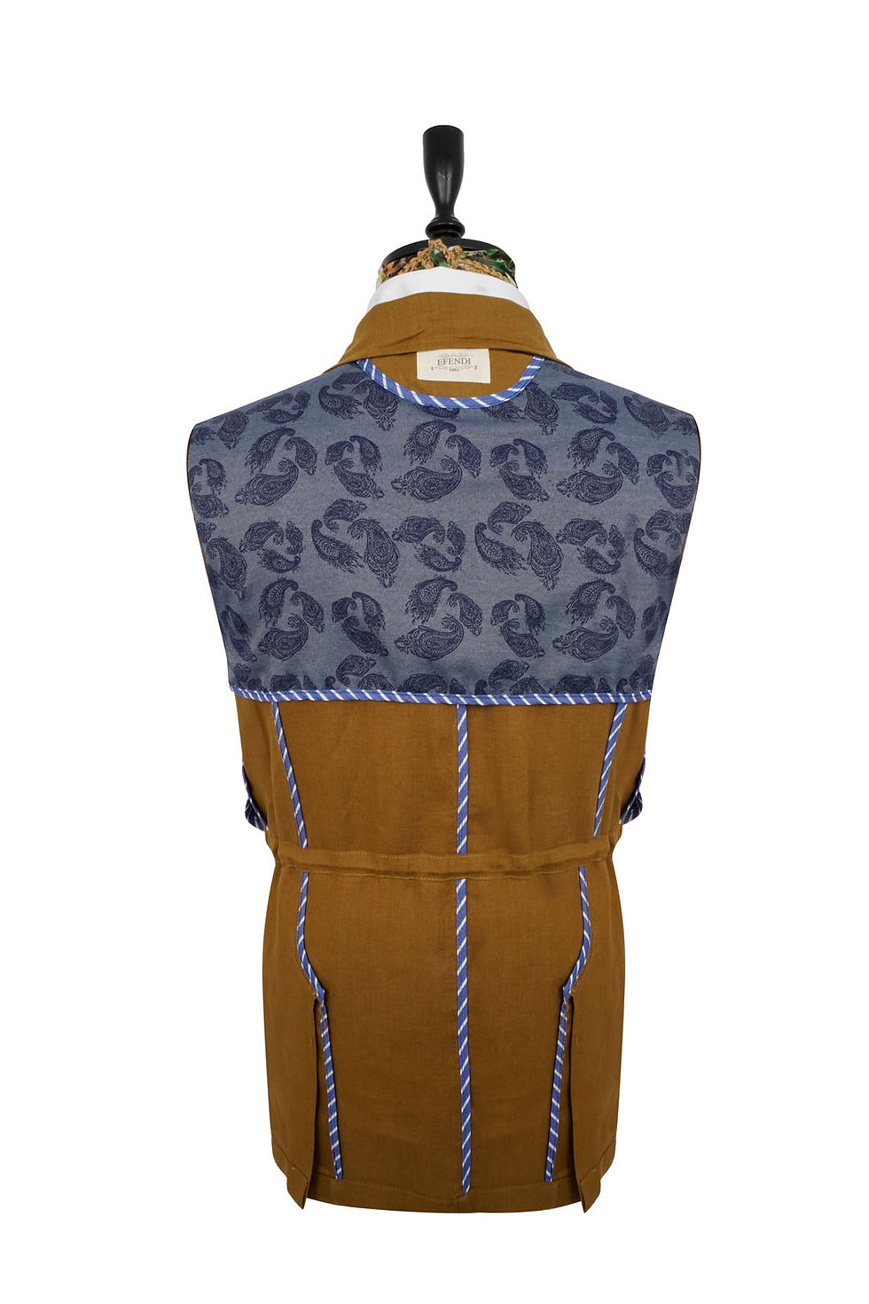 Thumbnail: Men's Safari Jacket Olive Linen