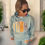 Thumbnail: Women Mint Green 3D Embroidered YHWH Hoodie Set 