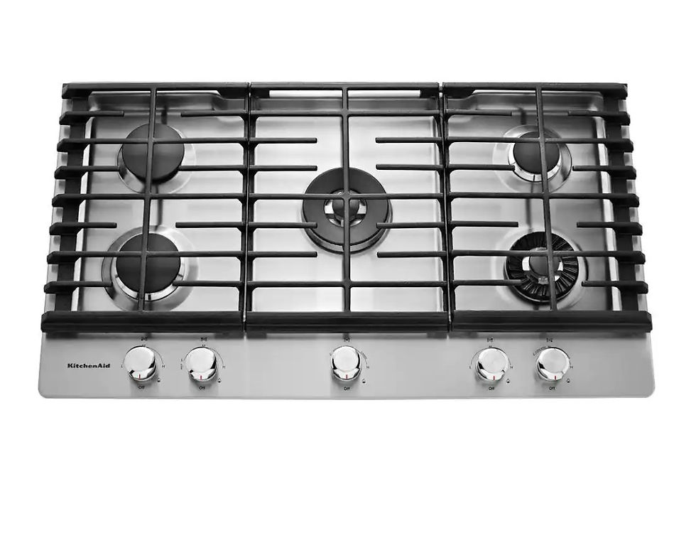 KitchenAid 36-in 5 Burners Stainless Steel Gas Cooktop