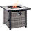 Thumbnail: OVIOS 30 inch Gas Fire Pit Square Table Outdoor