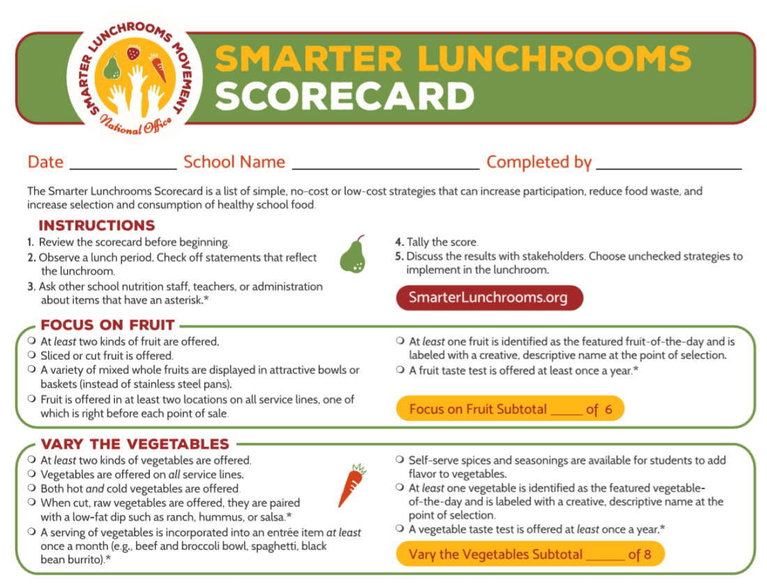 smarter lunchrooms
