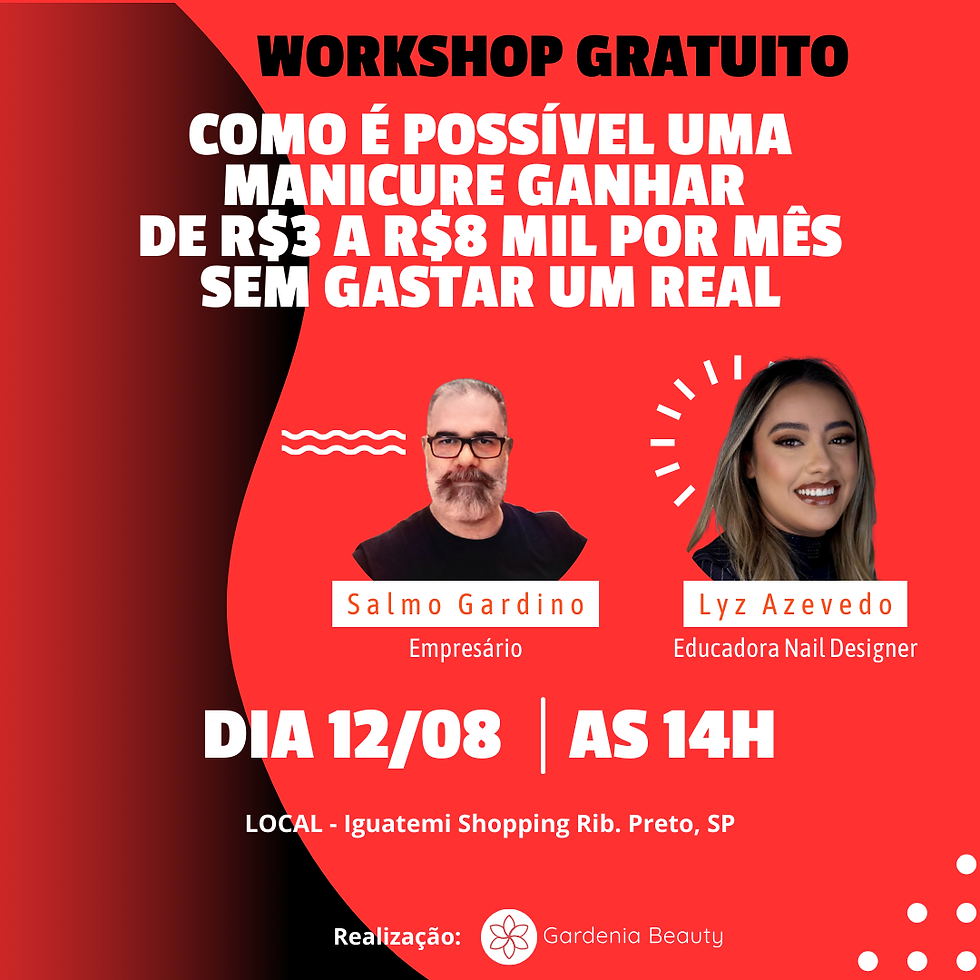 Como é possível uma manicure ganhar de 3 a 8 mil reias por mês, sem gastar 1 real.