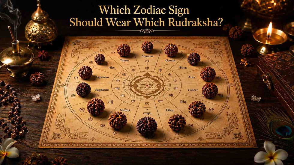 which zodiac sign Wear Rudraksha