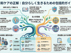 緩和ケアについてのインフォグラフィック