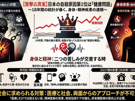 【健康問題】自殺者数の推移(2007年~2024年)|原因別・年齢別データ完全公開【警察庁・厚生労働省】