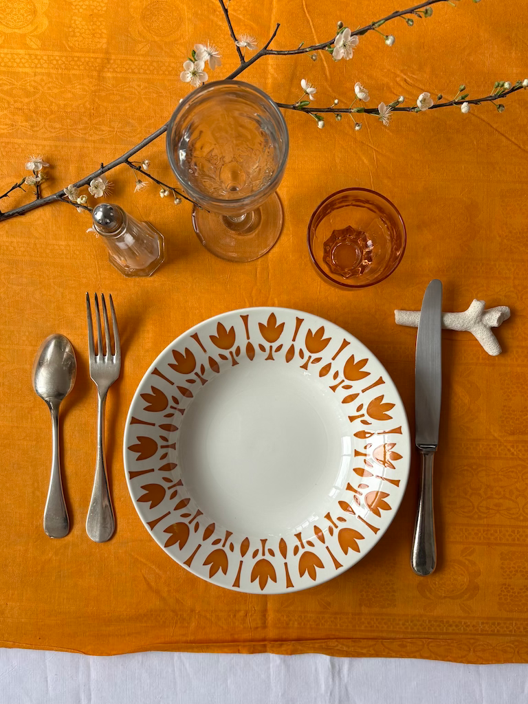 Miniature : 10 assiettes creuses fleur de LYS
