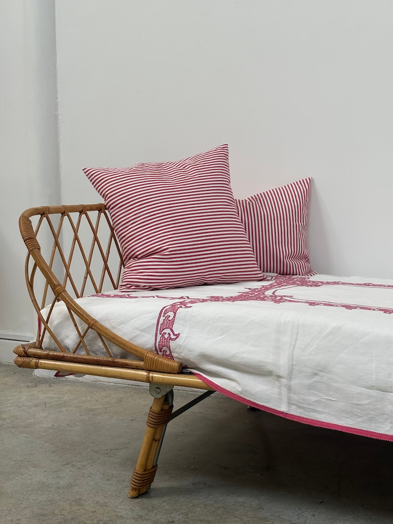 Miniature : Lit en rotin années 50/60