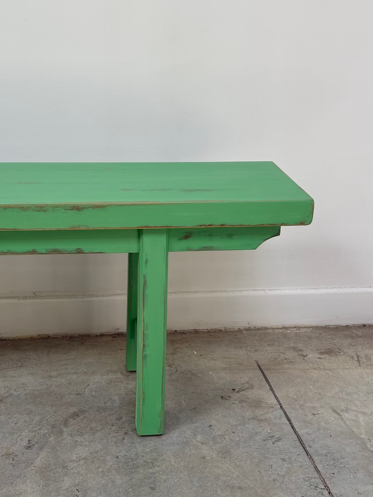 Miniature : Banc en bois massif vert