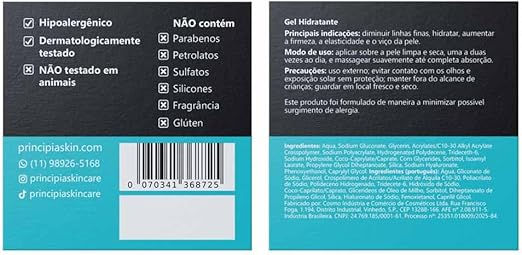 Miniatura: Gel Hidratante 1% Ácidos Hialurônicos 5% Glicerina GH-01 50g
