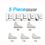 Miniatura: Calafetagem Finisher Tool Set, 5 em 1, Raspador De Silicone, Selante Suave, Kit
