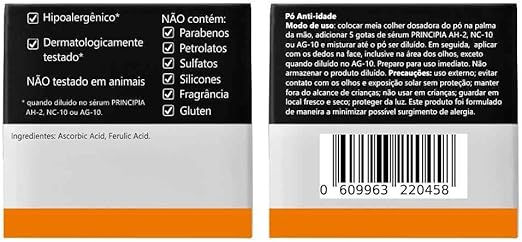 Miniatura: Principia Vitamina C Pura 95% + Ácido Ferúlico VC-95 Pó Ultrafino