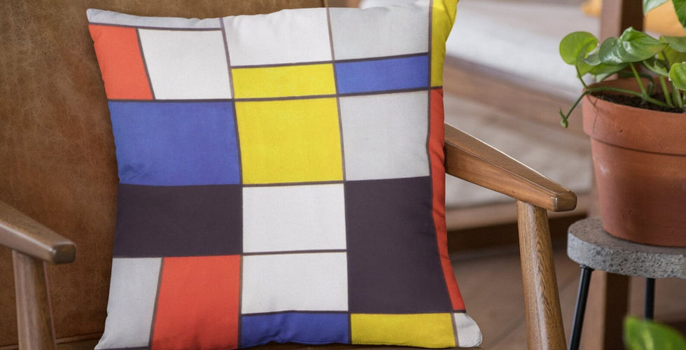 Piet Mondrian throw pillow