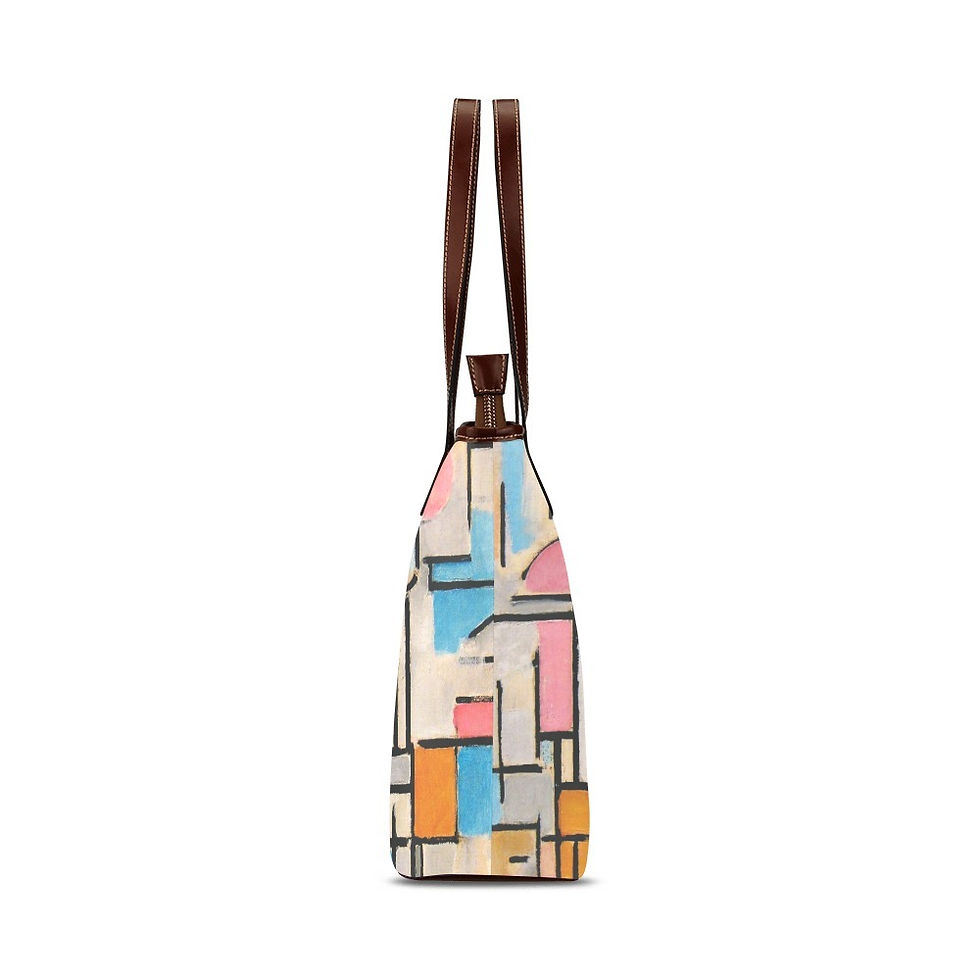 Thumbnail: Piet Mondrian large tote bag with zip