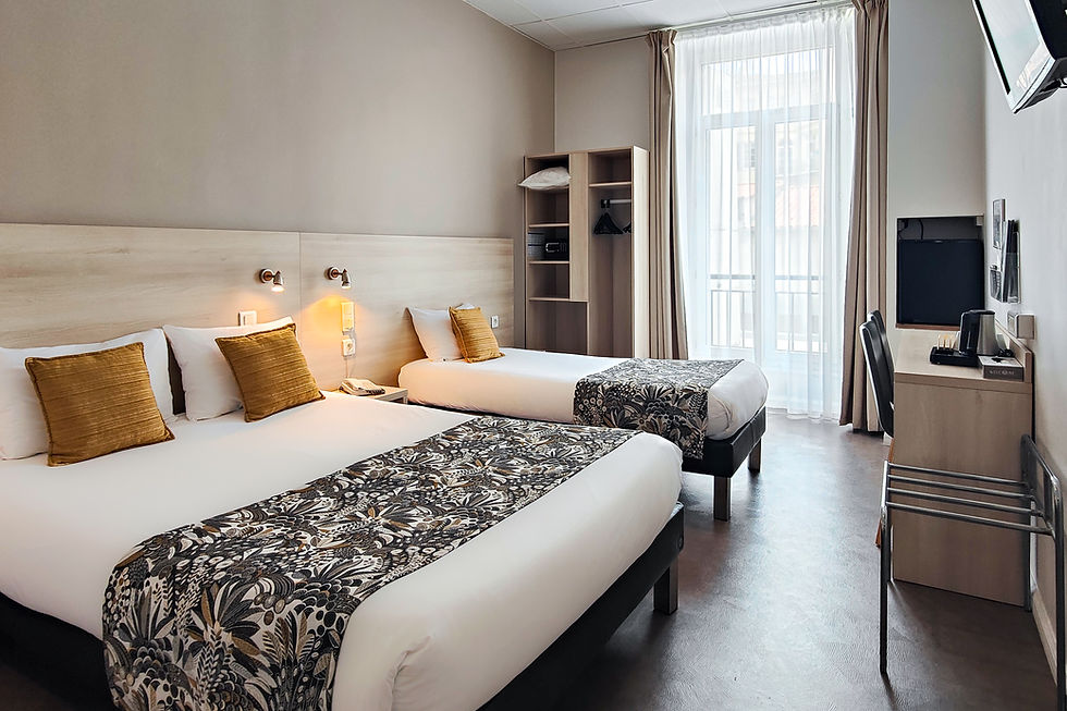 Hôtel Helvétique Nice - Triple 2 lits