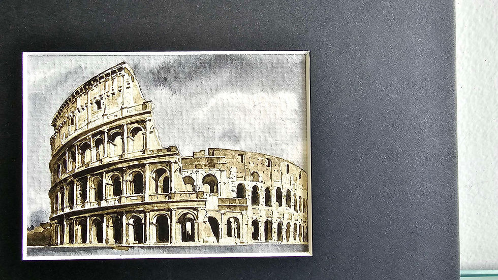 Thumbnail: Triptych painting Rome 2010