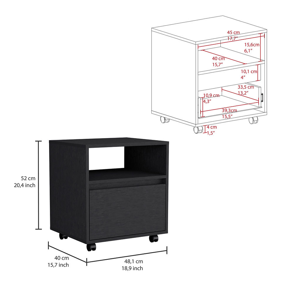 Miniatura: Milford 2 Piece Bedroom Set, Black