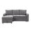 Miniatura: Soft Upholstered Sectional Sofa Bed, Storage Space, living room