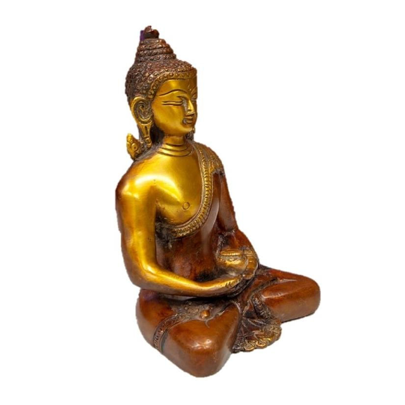Miniatura: Sitting Medicine Buddha on Lotus in Meditation Pose