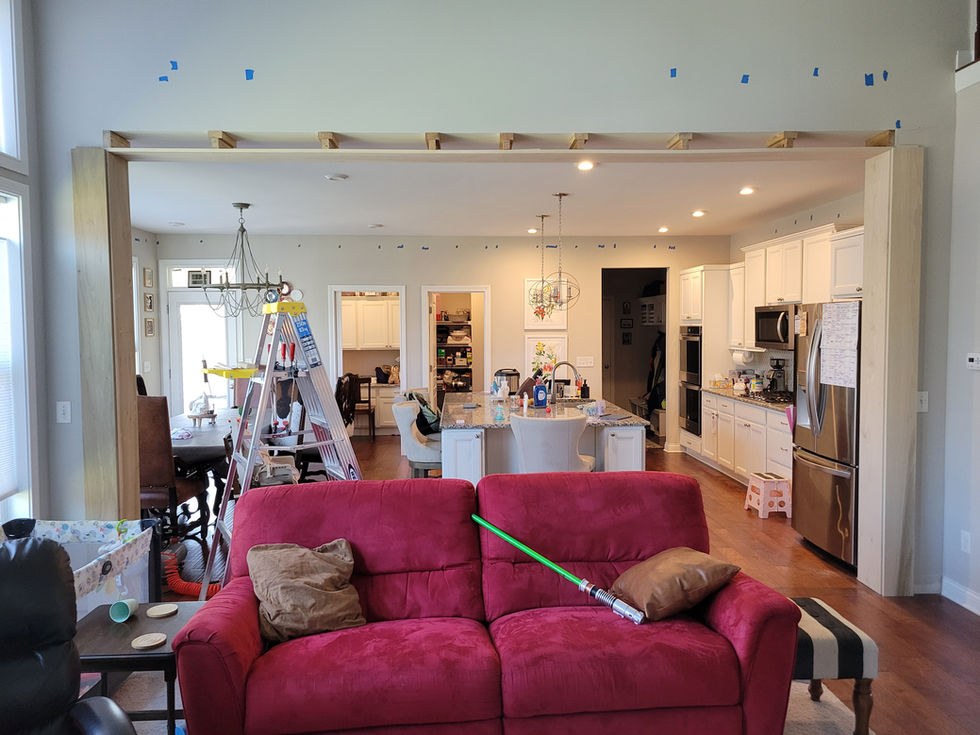 Livingroom to Kitchen transition trim