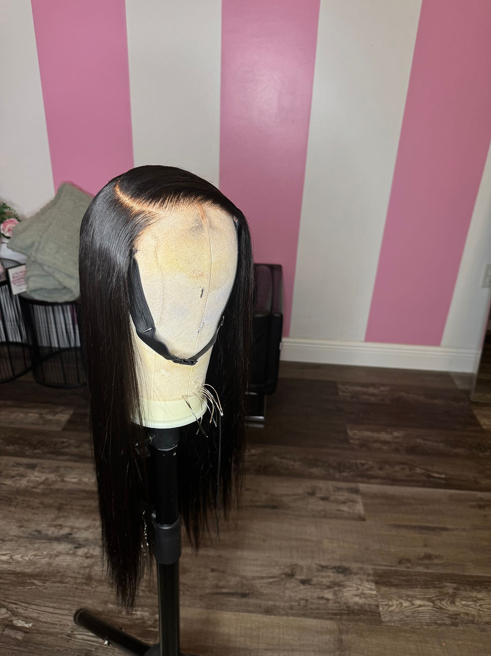 Thumbnail: 22 inch 5x5 Straight Custom Wig