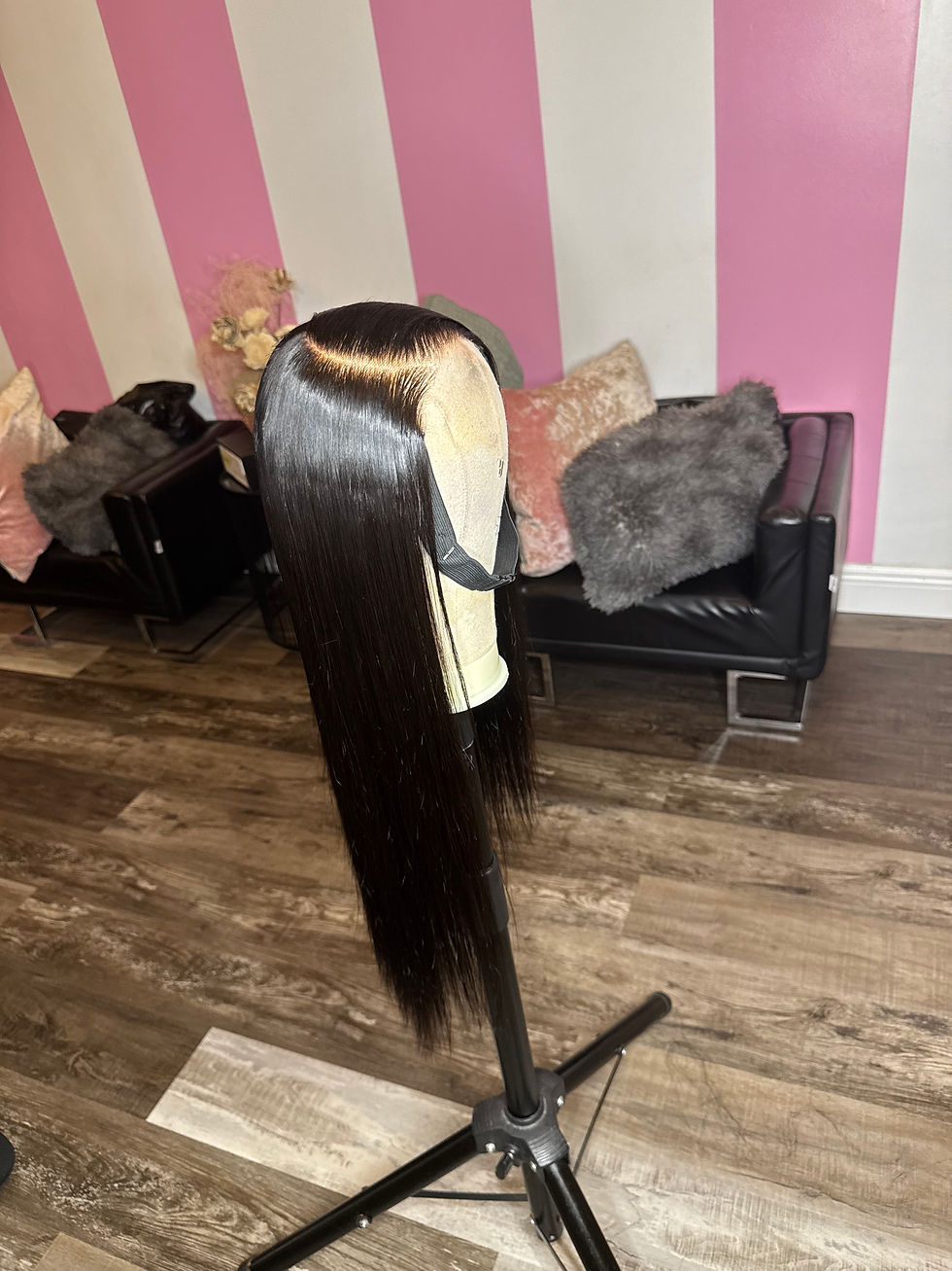 Thumbnail: 22 inch 5x5 Straight Custom Wig