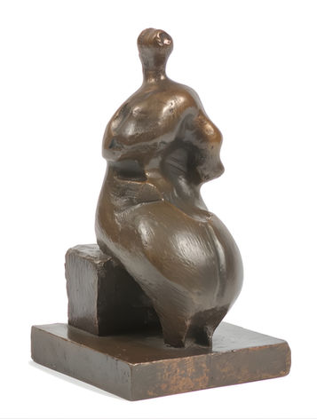 HENRY MOORE, Maquette for Seated Woman, 1957