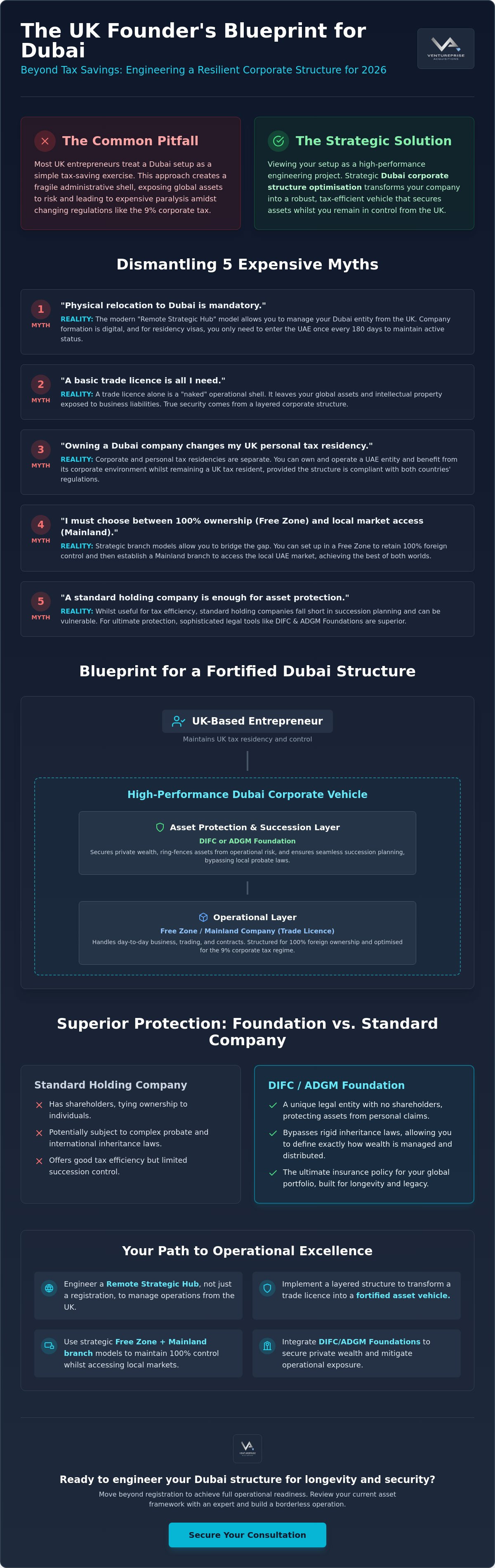 Dubai corporate structure optimization