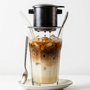 Caramel Bạc Xỉu · Iced Caramel Phin Latte