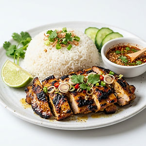 Grilled Chicken Rice Dish
